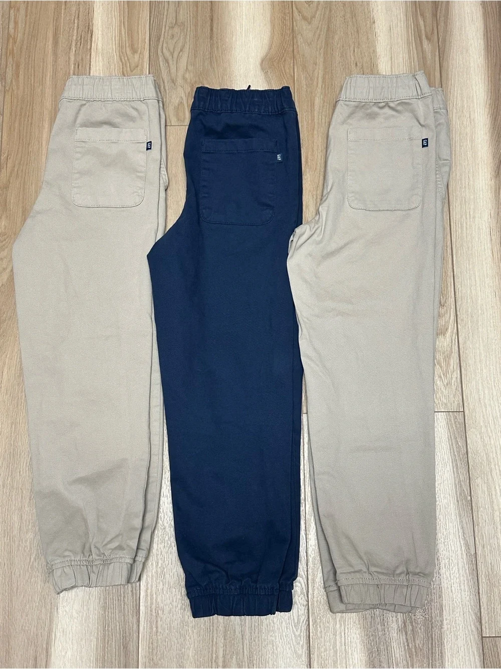 Gap Kids Boy’s Jogger Pants 3-Pack Bundle – Khaki & Navy